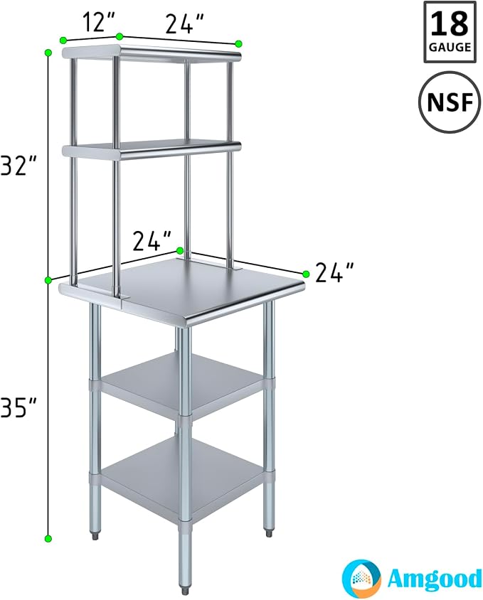Amgood Stainless Steel Work Table - Image 3