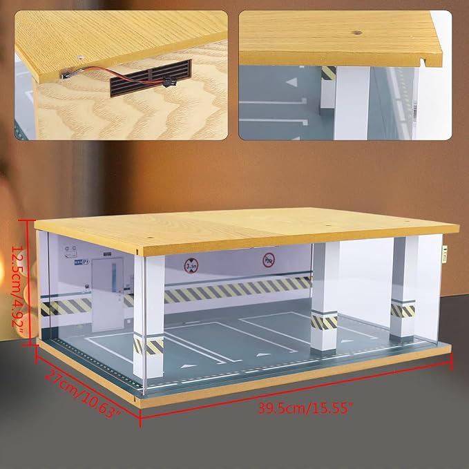 1/24 Parking Garage Model Car Garage Display Case - Image 7