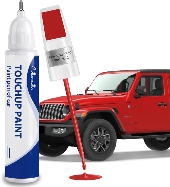 Firecracker Red Touch Up Paint for JEEP-Exact Match–Chips and Nicks Car Paint by Artbreath