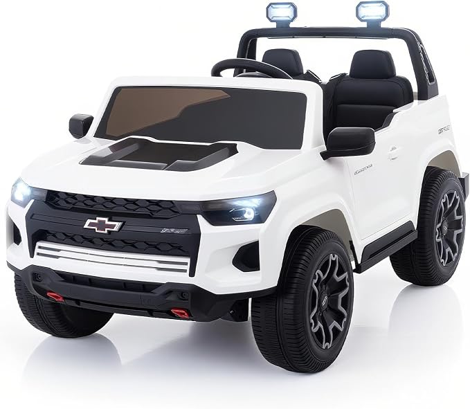 Joywhale 24V Ride on Truck 4WD Kids Electric Vehicle Licensed Chevorlet Ride on by JOYWHALE