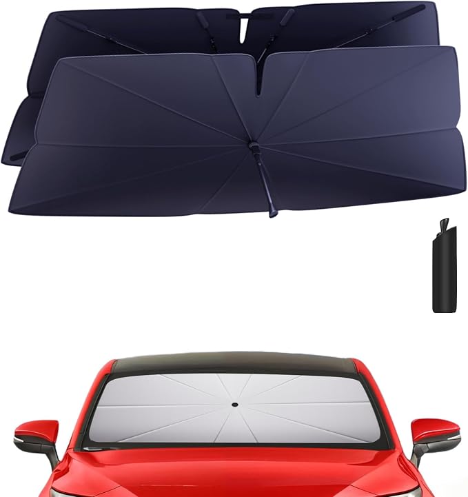 Windshield Sun Shade Umbrella for 2021-2025 Toyota Venza Accessories: Custom by HIMUMOY
