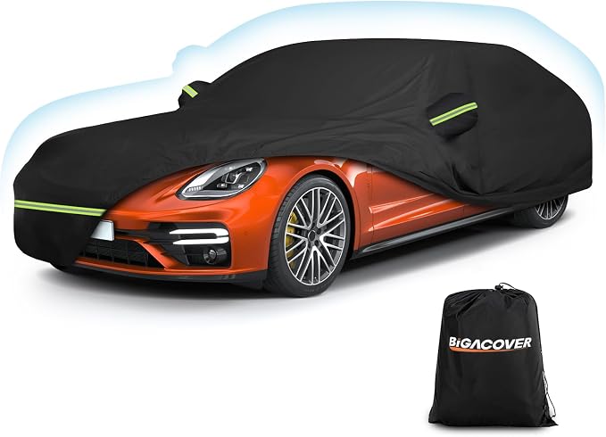 Outdoor Car Cover for Porsche Panamera 2014-2025 Waterproof All Weather Heavy by BIGACOVER