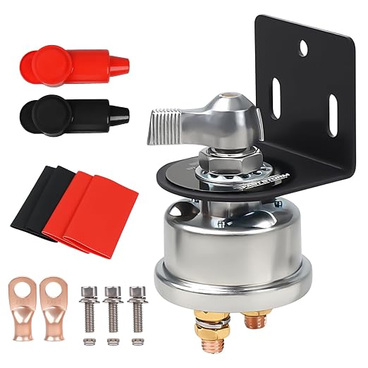 200A High Current Master Battery Disconnect Switch, 12-48V Battery Power Cut by FASTSTORM