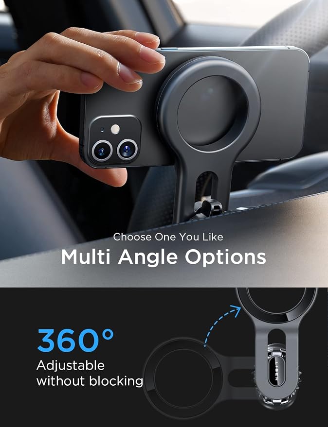 LISEN for iPhone 16 MagSafe Car Mount, Magnetic Long Arm Mag Safe Car Phone - Image 6