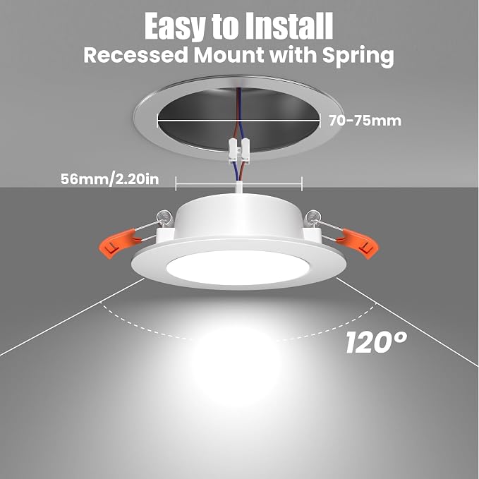 12 Volt 3 Inch Ultra Thin LED Recessed Ceiling Lights - Image 3