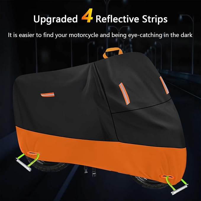Heavy Duty Motorcycle Cover 300D Oxford Heavy Duty Oxford Dirt Bike Cover 450cc - Image 5
