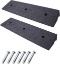 2 Pack 4'' Rise Rubber Curb Ramp Heavy Duty Loading Rubber Curb Ramps 22000lbs by METFUIN