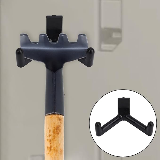 16 Pcs Storage Shed Hooks Set for Suncast, 5 Black V Shaped Tool Hooks Organizer - Image 7