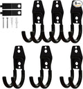 Garage Hooks, 6 Pack Small Round Wall Hooks by CRXCRC