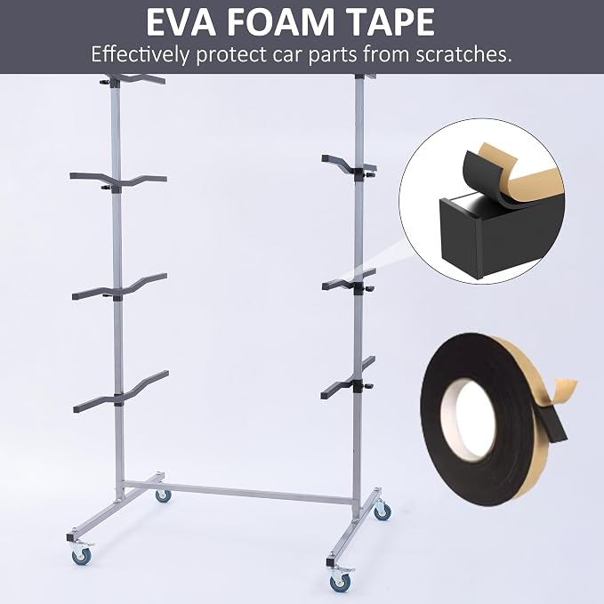 Mobile Bumper Storage Rack, Double-Sided Bumper Stand - Image 5