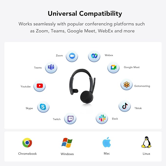 NUROUM Wireless Headset with Mic - Image 7