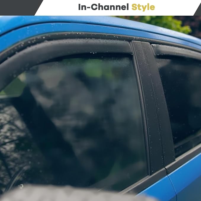4 PCS in Channel Rain Guards Fit - Image 3