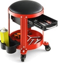 S AFSTAR Garage Shop Roller Seats, Adjustable Pneumatic Rolling Creeper Stool by Safstar
