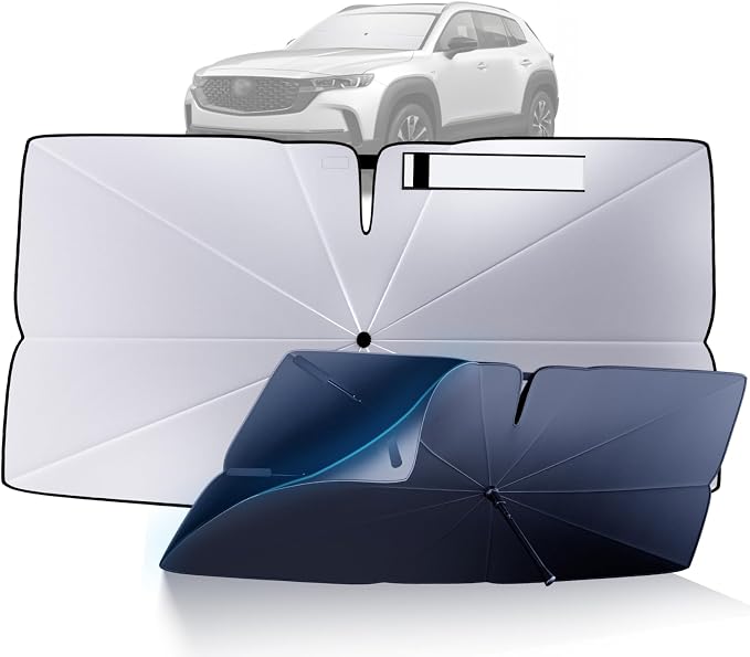 Windshield Sun Shade Umbrella for 2023-2025 Mazda CX-50 Accessories: Custom Fit by HIMUMOY