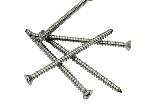 Bolt Dropper #12 X 2'' Stainless Steel Flat Head Phillips Wood Screw, 18-8 - Image 5