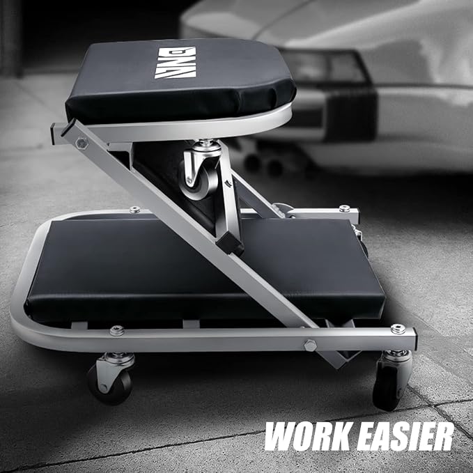 ‎DNA MOTORING TOOLS-00187 40 Inches 2 IN 1 Rolling Folding Car Creeper/Seat - Image 4