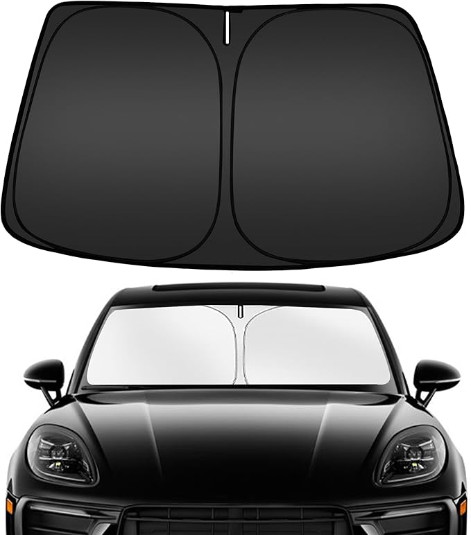 ARISMOTOR Windshield Sun Shade for Porsche Macan 2014-2025 2026, Custom Fit by ARISMOTOR
