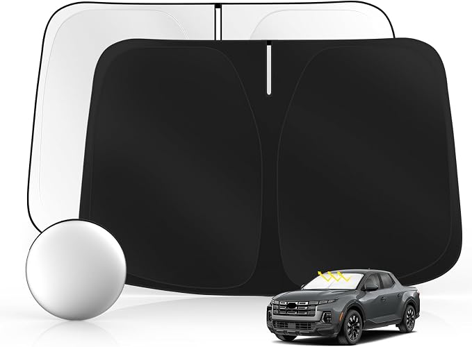 Windshield Sun Shade for H-yund-ai Santa Cruz 2022-2025 Foldable Sunshade by SULAGIWINDSHIELDSUNSHADE