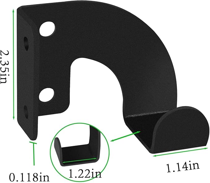 3-Screw Reinforced Weed Eater Hanger, Heavy Duty Steel String Trimmer Rack - Image 3