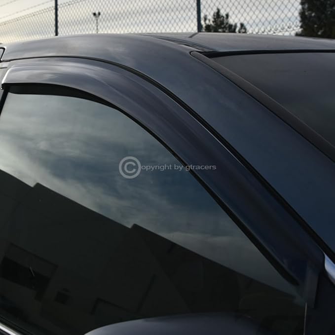 4pcs Front Rear Window Deflector Sun/Rain/Wind Guards Smoke Window Visors 07-13 - Image 6