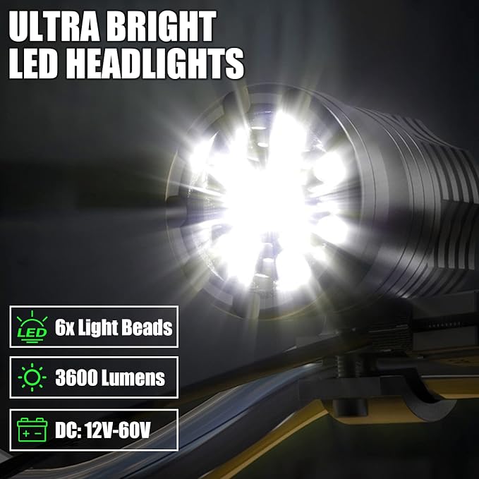 Motorcycle Driving Lights 12-60V 40W 3600LM LED Fog Lights - Image 2