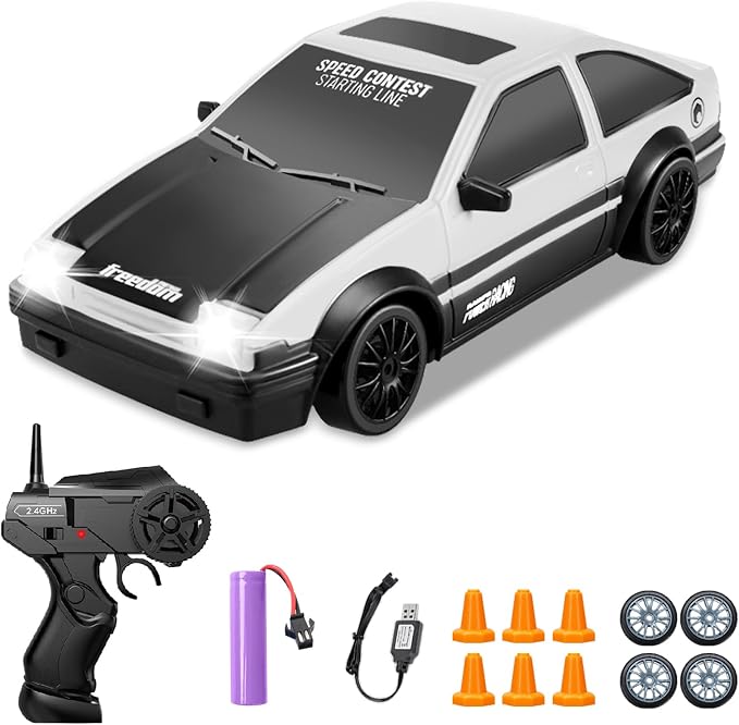 RC Drift Car 1/24 2.4GHz Remote Control Cars, 4WD High Speed Drift RC Cars by YUANPLAN