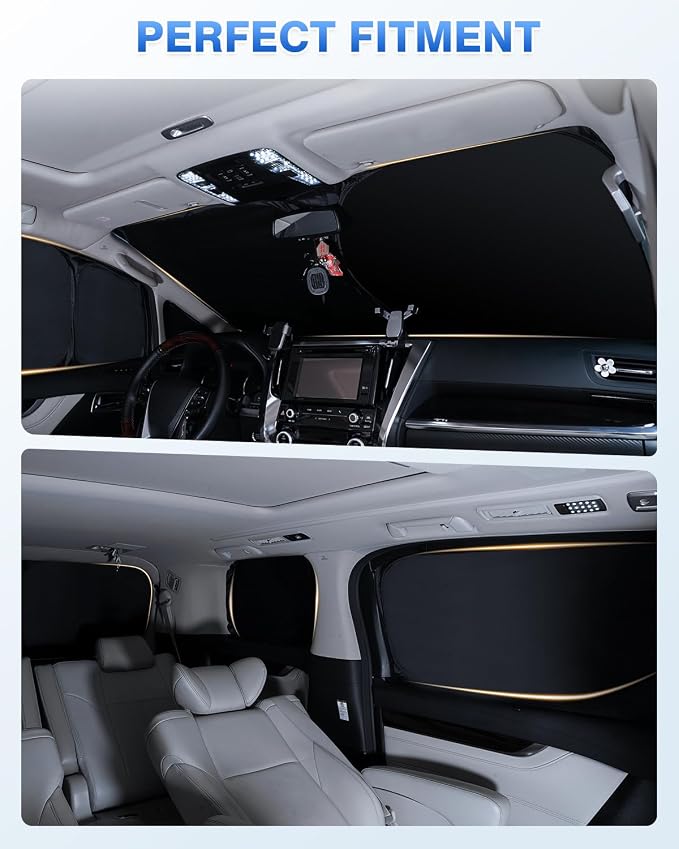 Sunshades for 2020-2025 Subaru Outback Accessories Windshield Sun Shade Side - Image 6