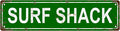 SURF SHACK Space Vintage Metal Tin Street Sign Bar Cafe Garage Cave Home Room by Unknown