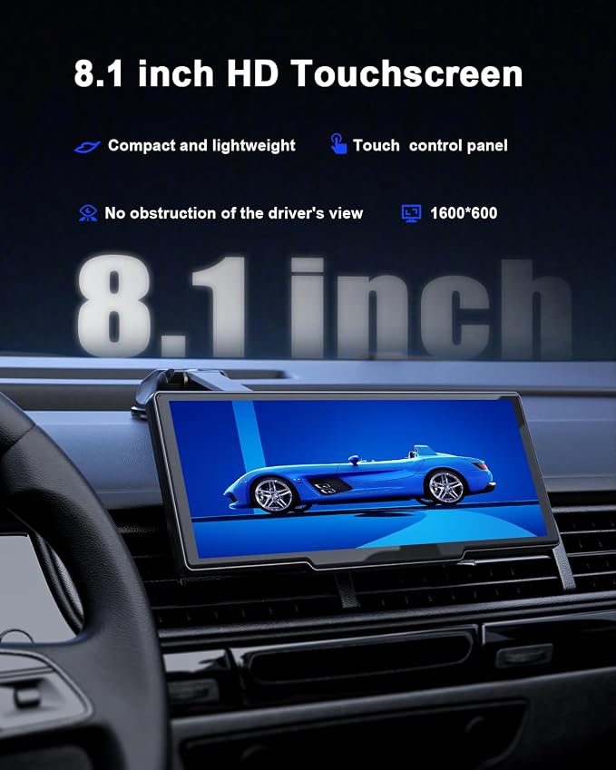 8.1'' Wireless Apple Carplay Screen - Image 6