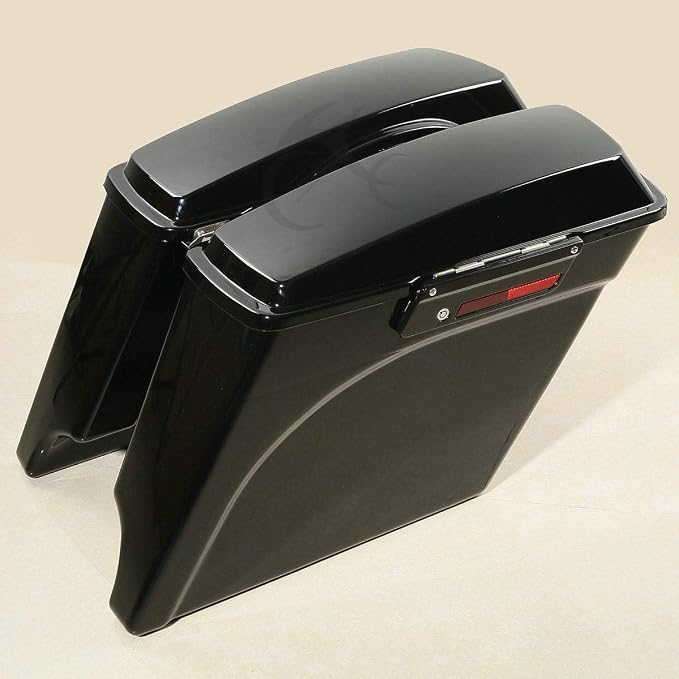 XFMT Hard Saddlebags + Chrome Conversion Brackets Compatible - Image 2