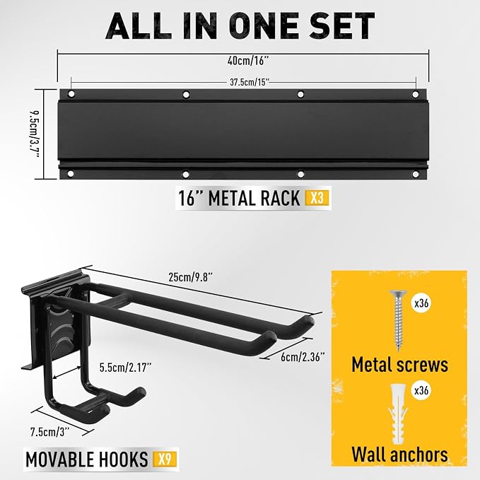 ELEAD 48 Inches Garage Storage, Garage Organization, Garden Tool Organizer Wall - Image 2