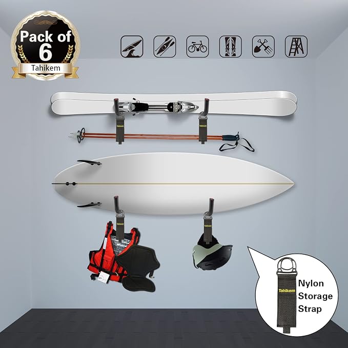 6 Set Garage Hooks - Image 5