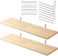 SEVENY 2 Pack Pegboard Shelf Wall Organizer, Pine Wooden Garage Tool Storage by Unknown