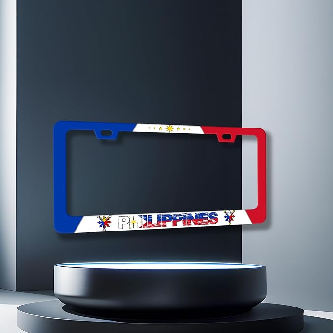 Philippine Flag License Plate Frame Philippines License Plate Stainless Steel - Image 3