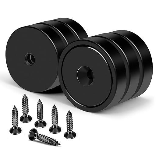 MIKEDE Strong Magnets with Holes, 100LB+ Strong Neodymium Magnets with by MIKEDE