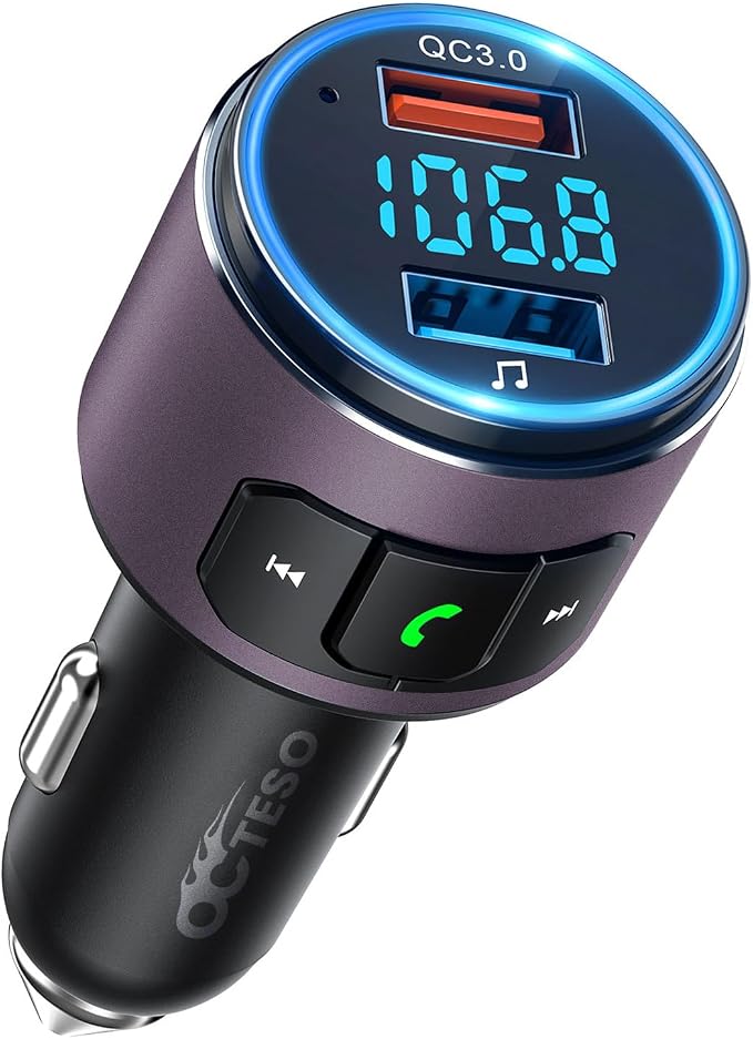 Upgraded V5.0 FM Transmitter for Car-Brown… by DrivingwithOctesoFreedom
