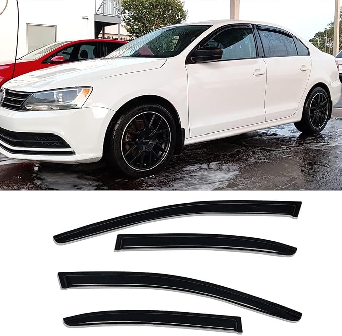 94985 Sunproof Waterproof Side Window Wind Deflector, Window Visor fit - Image 3