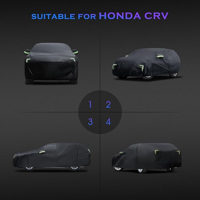 Car Cover Custom Fit for Honda CRV 1997-2025, Toyota RAV4 1996-2025, 6 Layers - Image 7