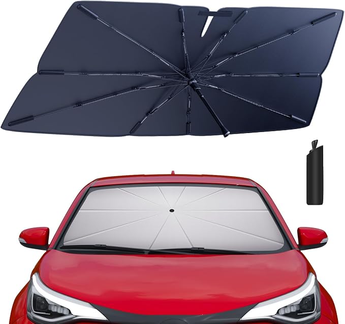 Windshield Sun Shade Umbrella for 2018-2023 Toyota CHR Accessories: Custom Fit by HIMUMOY