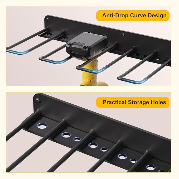 oviitech Power Tool Organizer Wall Mount，Power Tool Storage Rack - Image 3