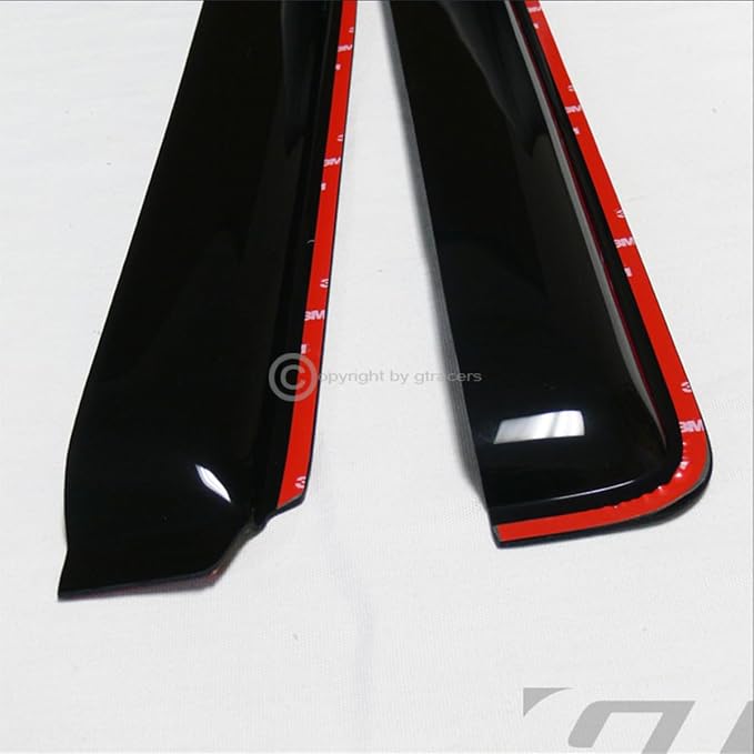 in Channel Window Deflector Sun/Rain/Wind Guards Smoke Window Visors 4Pc Set - Image 6