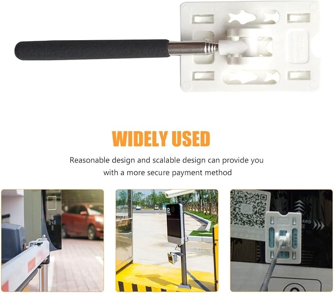 VICASKY Telescopic Rod Card Holder Reacher, Vehicle Parking Toll Swiping Stick - Image 9