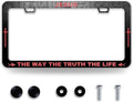 Jesus The Way The Truth The Life License Plate Frame Christian License Plate by BRAGHRTED