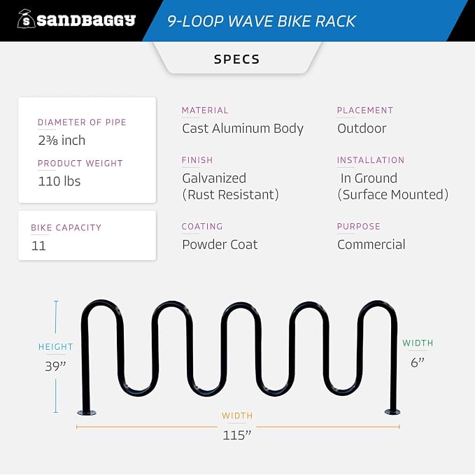 Sandbaggy Commercial Bike Racks - Image 2