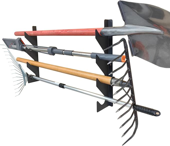 Wall Mount Garden Storage Tool Organizer, Heavy Duty Shed Tool Organizer by VOHYOV