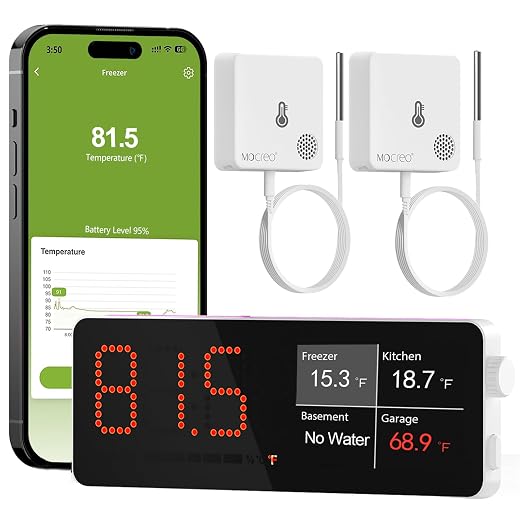 WiFi Freezer Thermometer Alarm by MOCREO