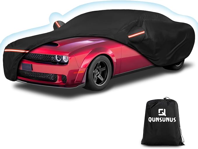 QUNSUNUS 6 Layer Car Cover for Dodge Challenger 2008-2023 Waterproof All by QQUNSUNUS
