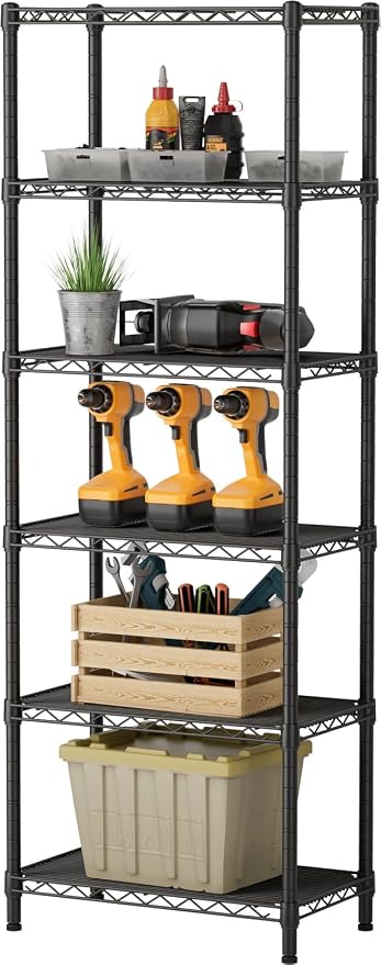 SINGAYE 6 Small Wire Shelves Kitchen Pantry Close Home Organizers and Storage by SINGAYE