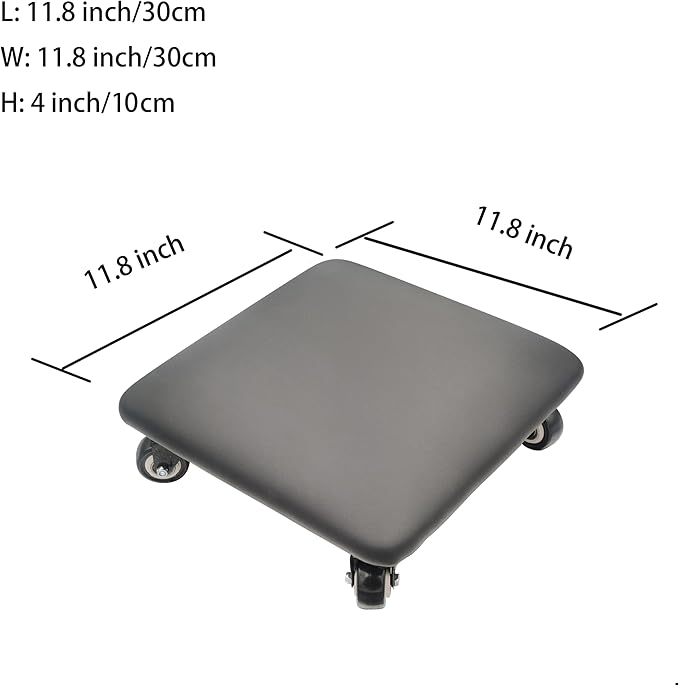 Roller Seat 360 Degree Rotating Low Stool - Image 2