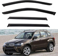 4pcs Front+Rear Smoke Tint Sun/Rain Guard Outside Mount Tape-On Vent Window by LQQDP